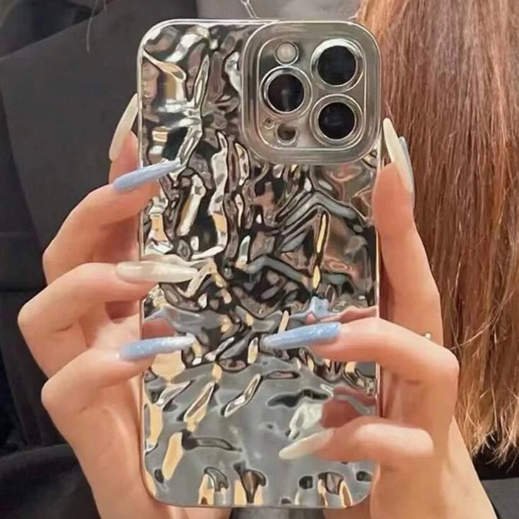 Silver Textured Plating iPhone Case - Picture 2 of 4